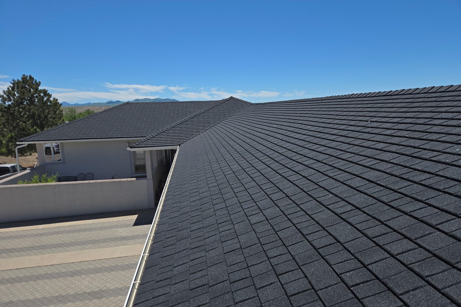 Charcoal Slate Shingle on a real home roof