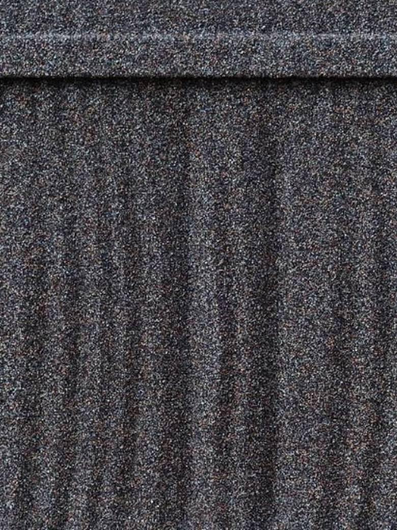 Charcoal Shake panel close-up, hand-split woodgrain in deep near-black Charcoal